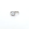 1.05ct D/VS2 LAB Diamond Halo Ring set in Platinum