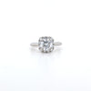 1.05ct D/VS2 LAB Diamond Halo Ring set in Platinum