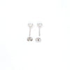 2.00ct F/VS LAB Diamond Stud Earrings Set In White Gold