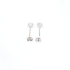 2.00ct F/VS LAB Diamond Stud Earrings Set In White Gold