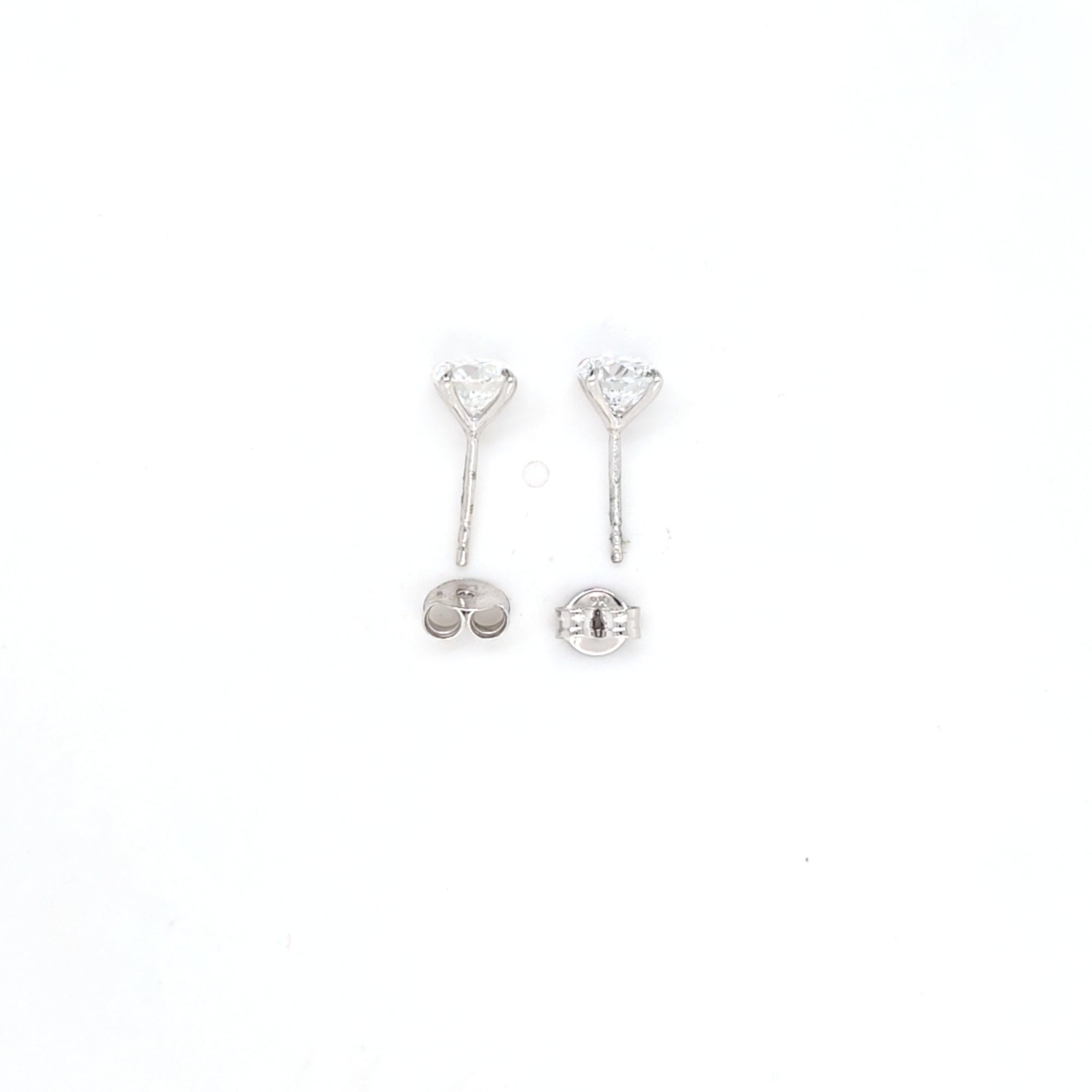 2.00ct F/VS LAB Diamond Stud Earrings Set In White Gold