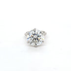 10.02ct Round Brilliant Cut Diamond Solitaire Set in Platinum