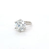 10.02ct Round Brilliant Cut Diamond Solitaire Set in Platinum
