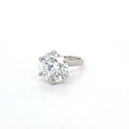 10.02ct Round Brilliant Cut Diamond Solitaire Set in Platinum