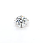 10.02ct Round Brilliant Cut Diamond Solitaire Set in Platinum