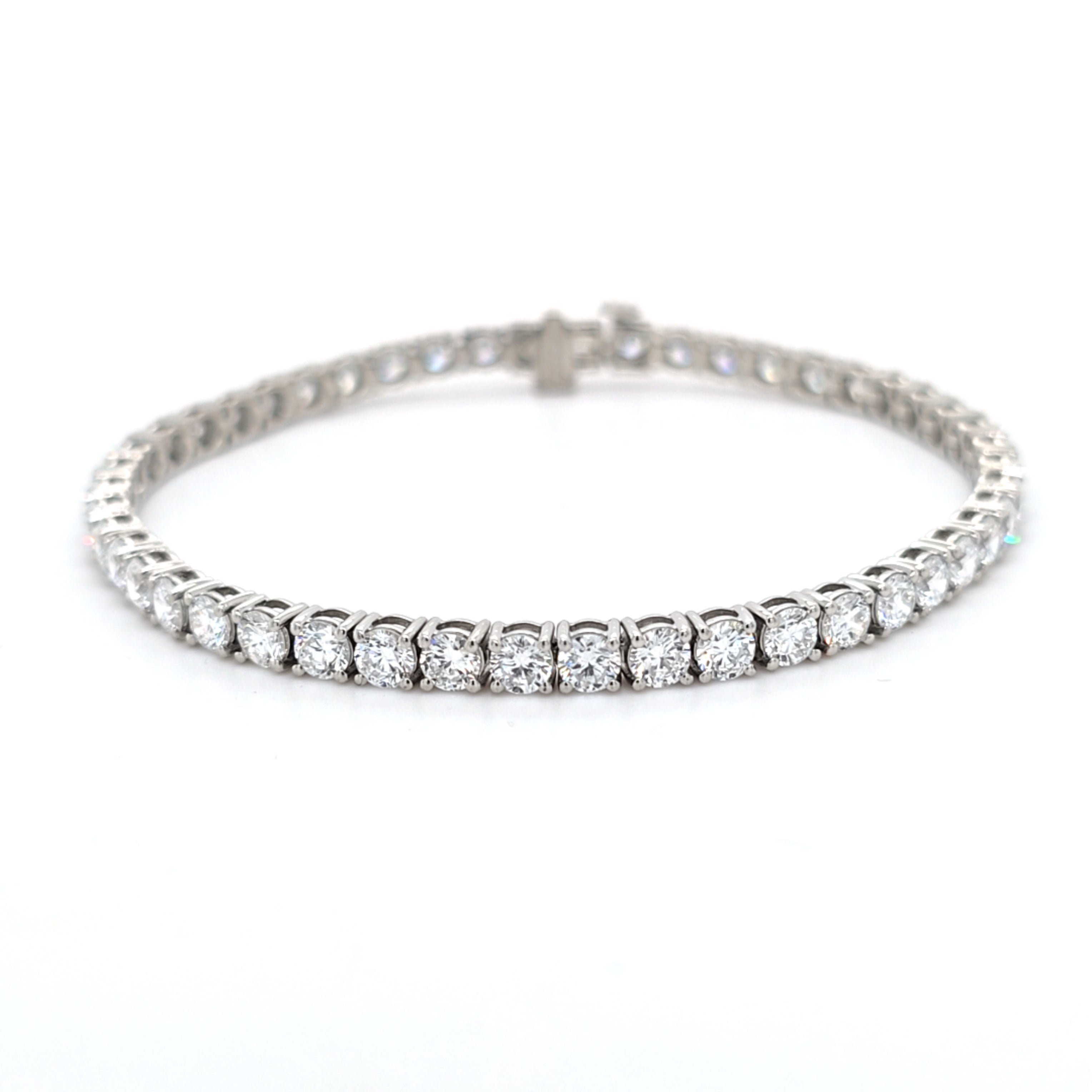 8.04ct LAB Diamond Line Bracelet Set in White Gold - Montpellier Jewellers