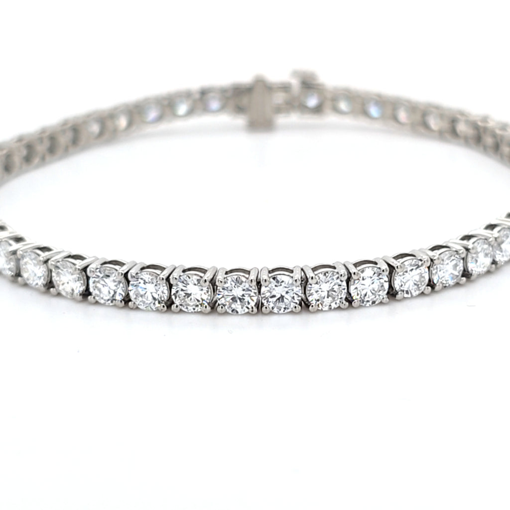 8.03ct LAB Diamond Line Bracelet Set in Platinum