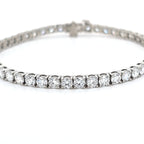8.03ct LAB Diamond Line Bracelet Set in Platinum
