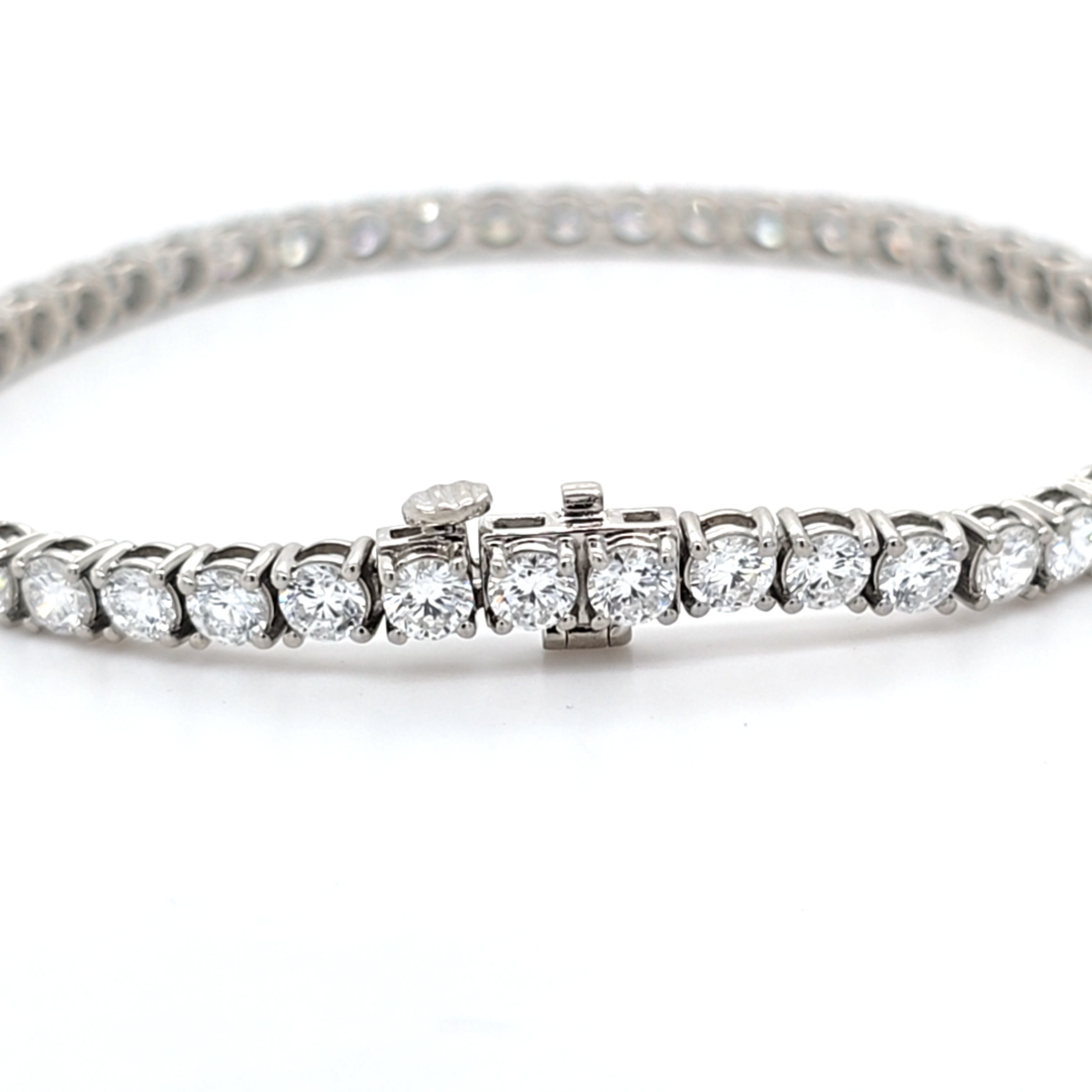 8.04ct LAB Diamond Line Bracelet Set in White Gold - Montpellier Jewellers