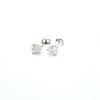 2.06ct H/SI Diamond Stud Earrings Set In White Gold