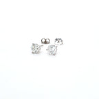 2.06ct H/SI Diamond Stud Earrings Set In White Gold