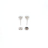2.06ct H/SI Diamond Stud Earrings Set In White Gold