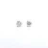 2.06ct H/SI Diamond Stud Earrings Set In White Gold