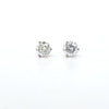 2.06ct H/SI Diamond Stud Earrings Set In White Gold