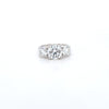 3.54ct F/VS1 Round Brilliant Cut LAB Diamond Solitaire 3 Stone Ring Set in White Gold