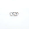 3.54ct F/VS1 Round Brilliant Cut LAB Diamond Solitaire 3 Stone Ring Set in White Gold