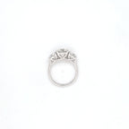 3.54ct F/VS1 Round Brilliant Cut LAB Diamond Solitaire 3 Stone Ring Set in White Gold