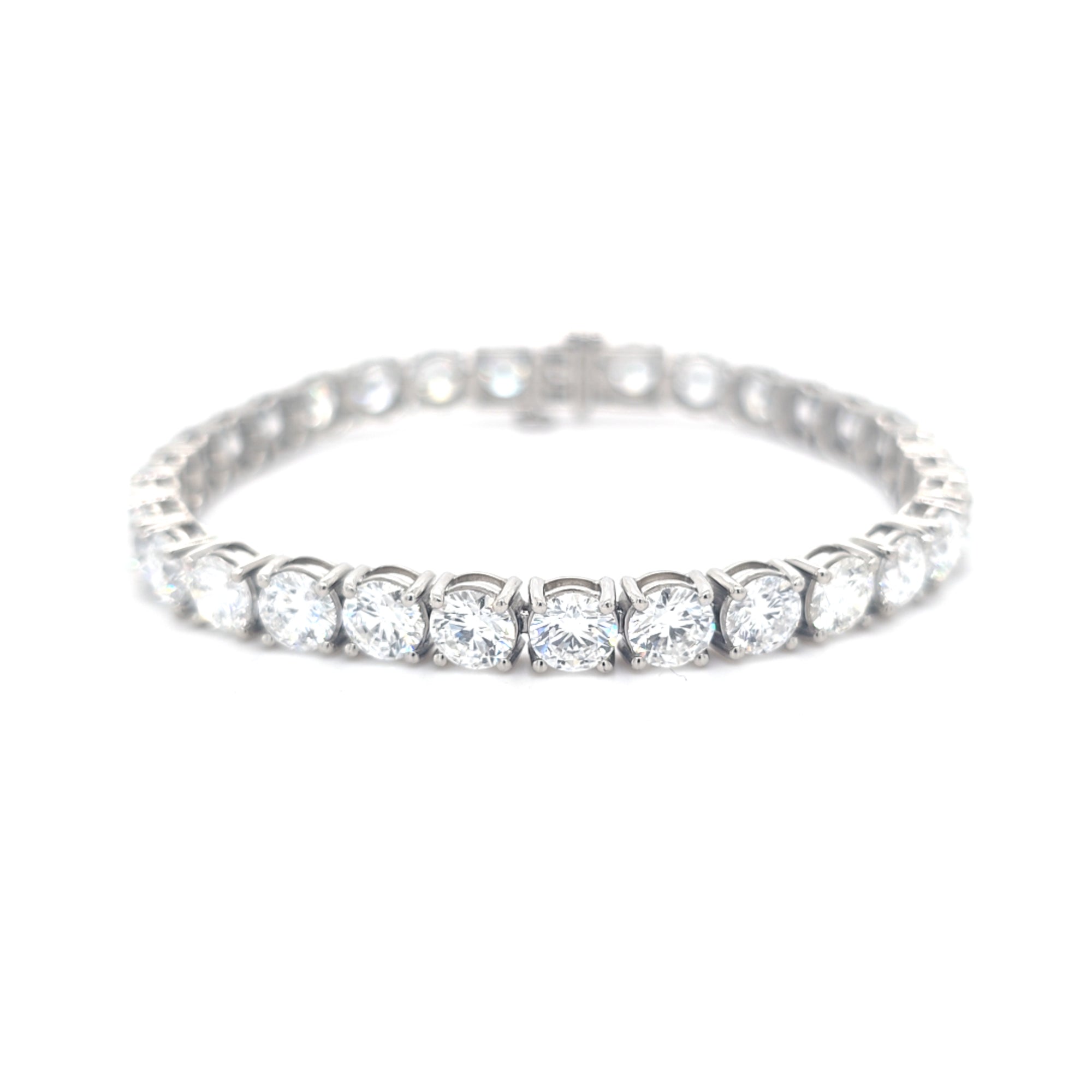 18.03ct LAB Diamond Line Bracelet Set in Platinum
