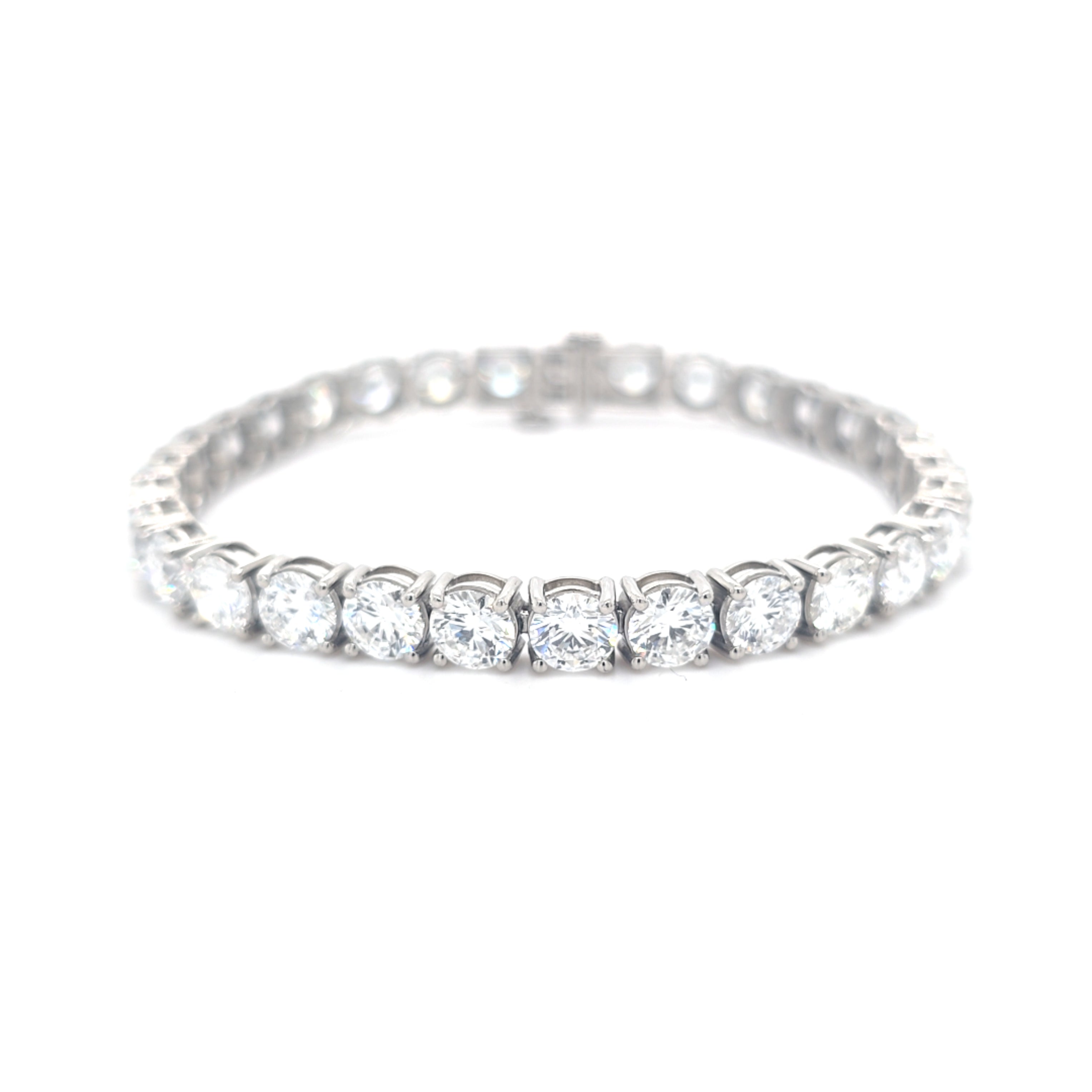 18.03ct LAB Diamond Line Bracelet Set in Platinum - Montpellier Jewellers