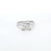 3.03ct Princess Cut Diamond Solitaire set in 18ct White Gold