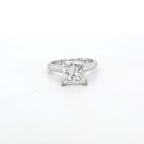 3.03ct Princess Cut Diamond Solitaire set in 18ct White Gold