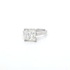 3.03ct Princess Cut Diamond Solitaire set in 18ct White Gold