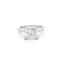 3.03ct Princess Cut Diamond Solitaire set in 18ct White Gold - Montpellier Jewellers