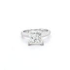 3.03ct Princess Cut Diamond Solitaire set in 18ct White Gold