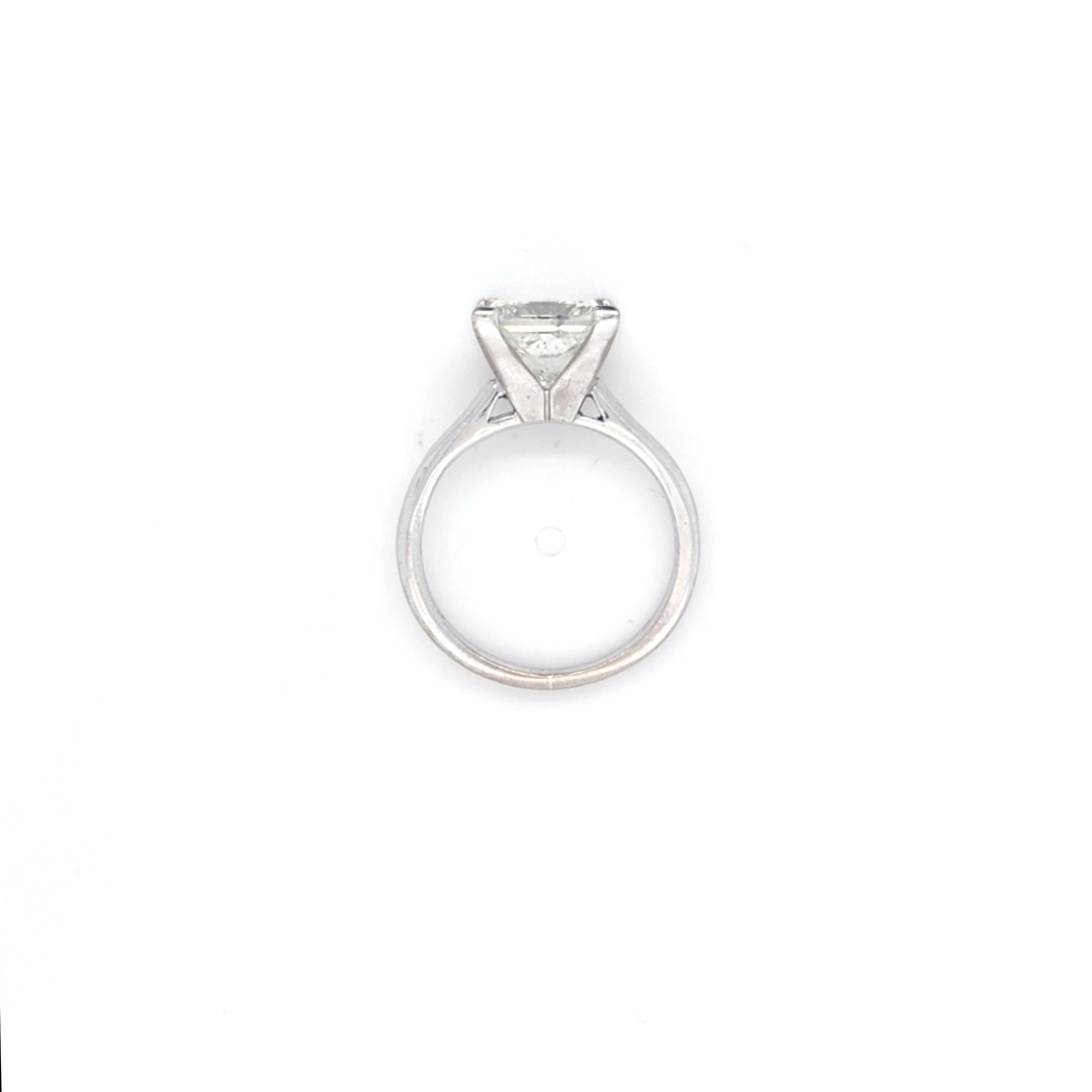 3.03ct Princess Cut Diamond Solitaire set in 18ct White Gold