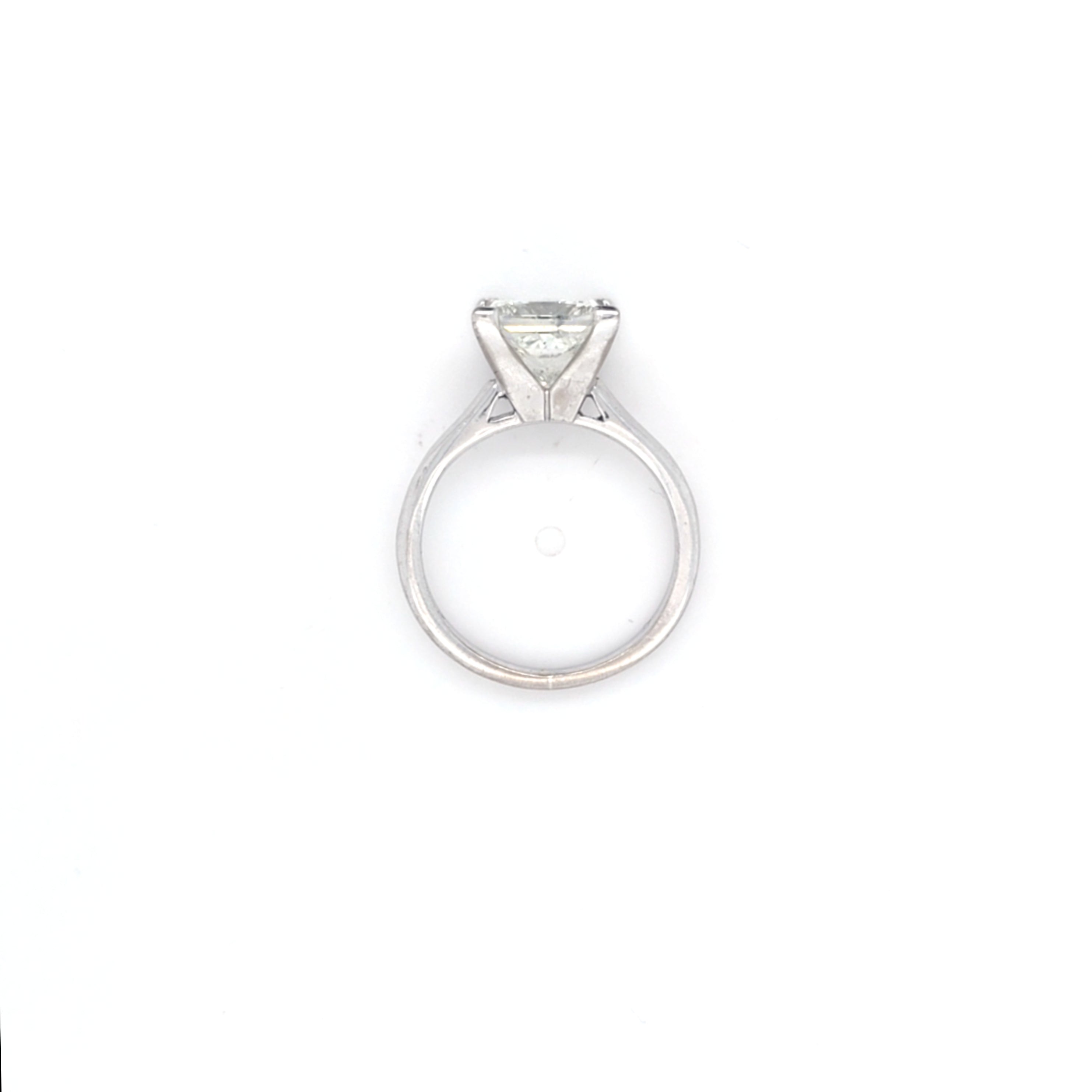 3.03ct Princess Cut Diamond Solitaire set in 18ct White Gold - Montpellier Jewellers