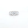 2.75ct F/VS1 Round Brilliant Cut LAB Diamond 3 Stone Ring Set in White Gold