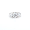 2.75ct F/VS1 Round Brilliant Cut LAB Diamond 3 Stone Ring Set in White Gold