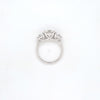 3.51ct F/VS1 Round Brilliant Cut LAB Diamond 3 Stone Ring Set in White Gold