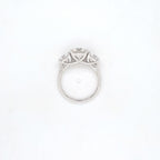 4.63ct F/VS1 Round Brilliant Cut LAB Diamond 3 Stone Ring Set in White Gold