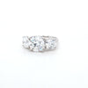 5.61ct F/VS1 Round Brilliant Cut LAB Diamond 3 Stone Ring Set in White Gold