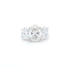 5.18ct F/VS1 Oval Brilliant Cut LAB Diamond 3 Stone Ring Set in White Gold