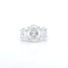 5.18ct F/VS1 Oval Brilliant Cut LAB Diamond 3 Stone Ring Set in White Gold