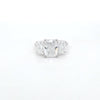 3.59ct D/VS1 Radiant Cut LAB Diamond 3 Stone Ring Set in White Gold