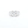 3.59ct D/VS1 Radiant Cut LAB Diamond 3 Stone Ring Set in White Gold