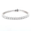 10.03ct LAB Diamond Line Bracelet Set in White Gold