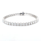 10.03ct LAB Diamond Line Bracelet Set in White Gold