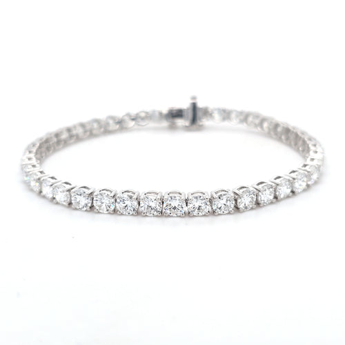 10.03ct LAB Diamond Line Bracelet Set in White Gold - Montpellier Jewellers