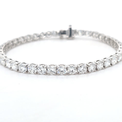 10.03ct LAB Diamond Line Bracelet Set in White Gold - Montpellier Jewellers