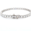 10.03ct LAB Diamond Line Bracelet Set in White Gold