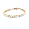 10.03ct LAB Diamond Line Bracelet Set in Yellow Gold