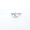 IGI 2.01ct D/VS2 Oval Shape LAB Diamond Ring with Diamond Shoulders set in Platinum - Montpellier Jewellers