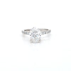 IGI 2.01ct D/VS2 Oval Shape LAB Diamond Ring with Diamond Shoulders set in Platinum - Montpellier Jewellers