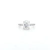 IGI 2.01ct D/VS2 Oval Shape LAB Diamond Ring with Diamond Shoulders set in Platinum - Montpellier Jewellers