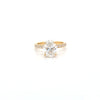 IGI 2.00ct D/VS2 Oval Shape LAB Diamond Ring with Diamond Shoulders set in 18ct Yellow Gold - Montpellier Jewellers