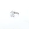 IGI 3.00ct D/VS2 Oval Shape LAB Diamond Ring with Diamond Shoulders set in Platinum - Montpellier Jewellers
